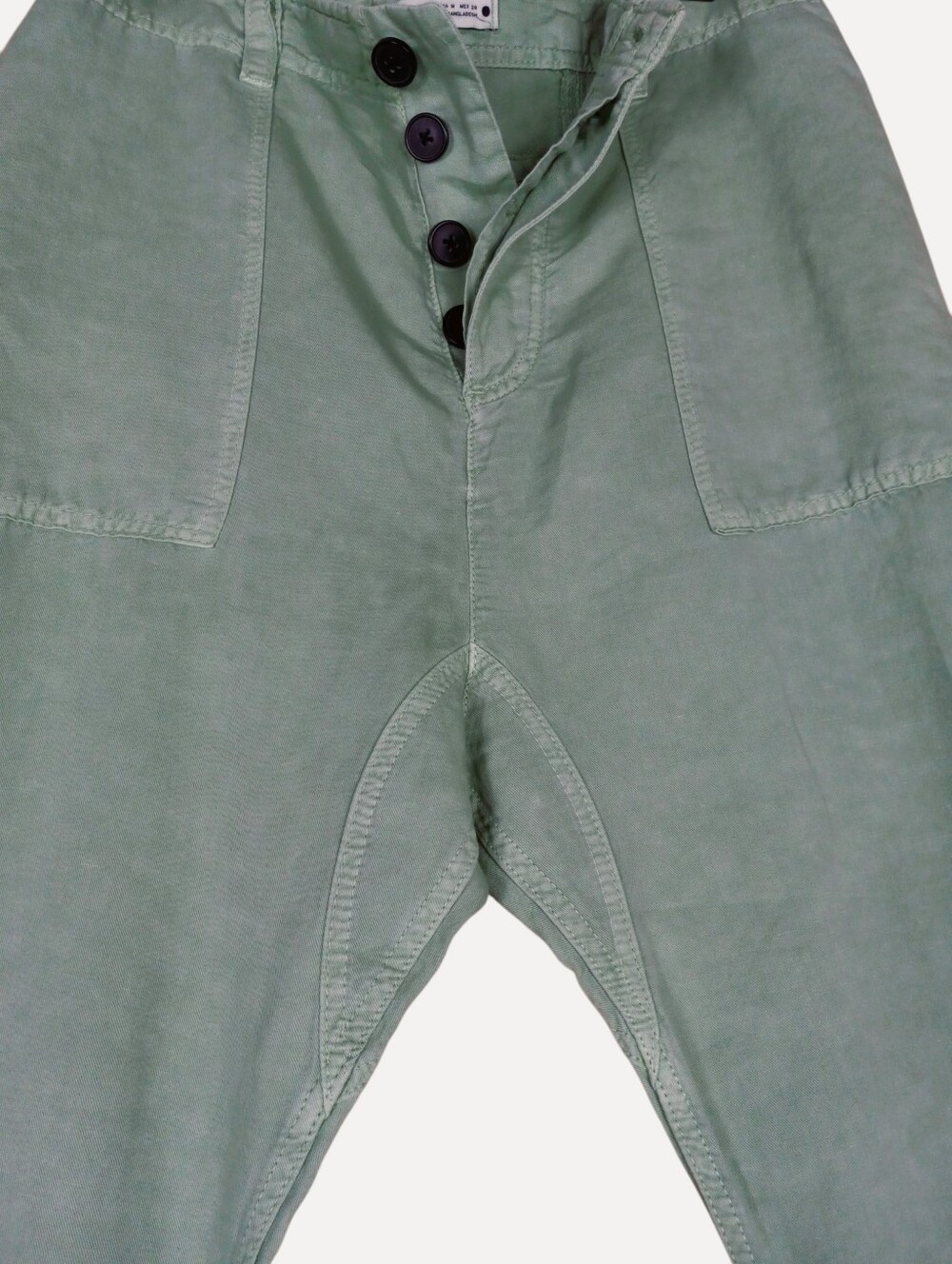 Zara Light Sage Green Utility Pants Size Medium 32in waist 23in Inseam. - Picture 7 of 10